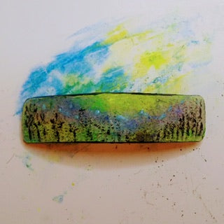 Upcycling Landscape | Soap Painting on Hair Clip