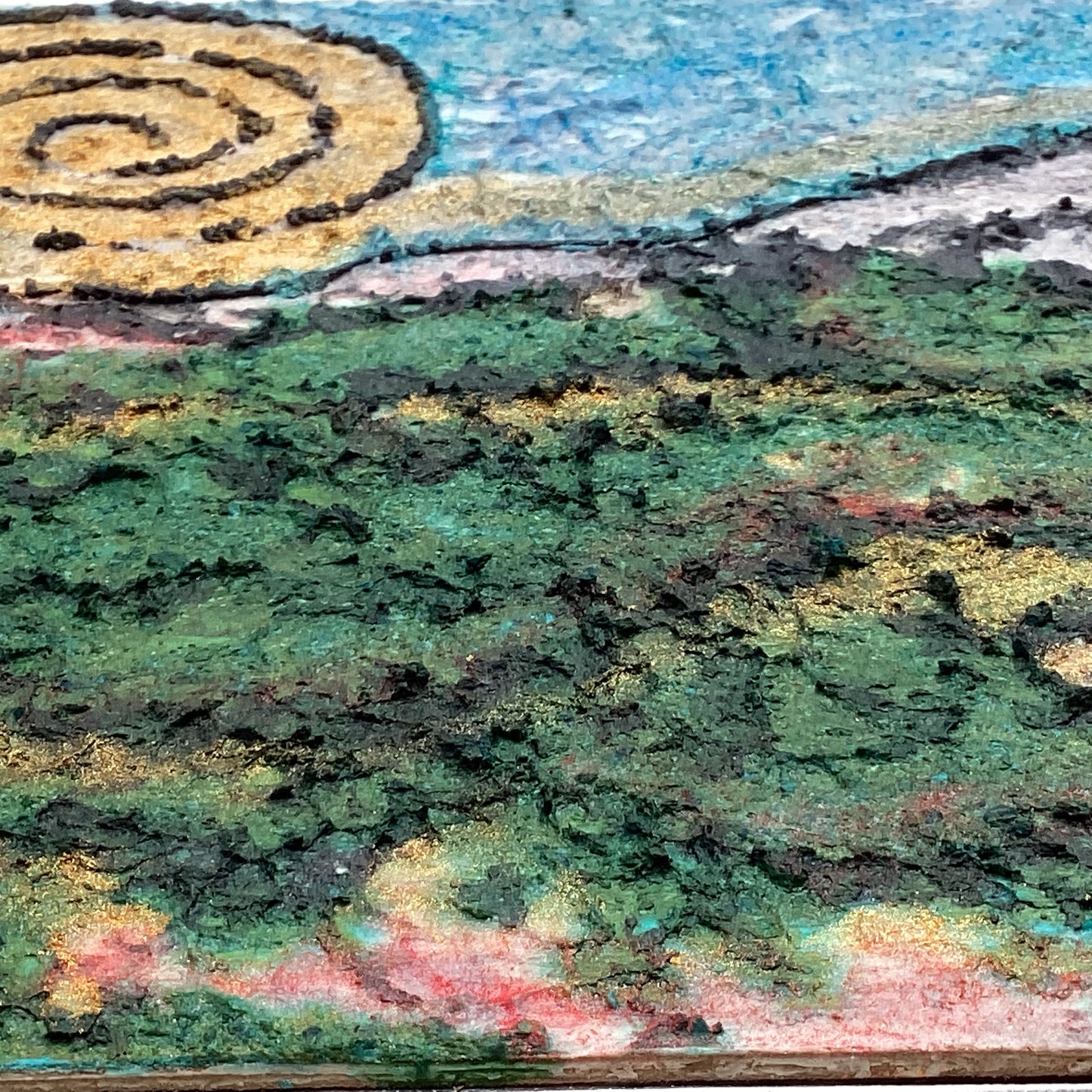 Landscape NZ | Soap Painting on MDF ***ORIGINAL ARTWORK***